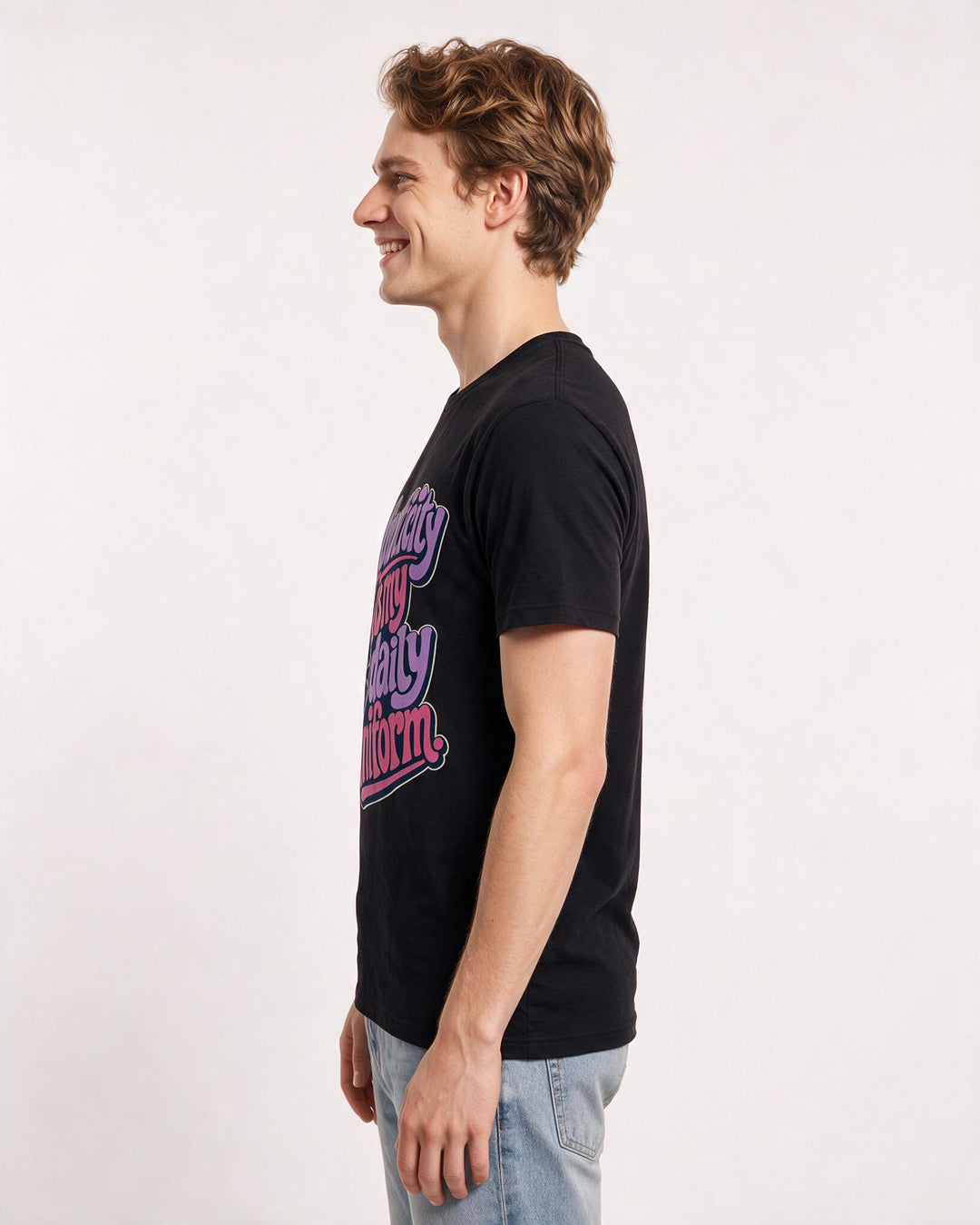 Pride Men's Black T-Shirt – Authenticity is my daily uniform product image 2