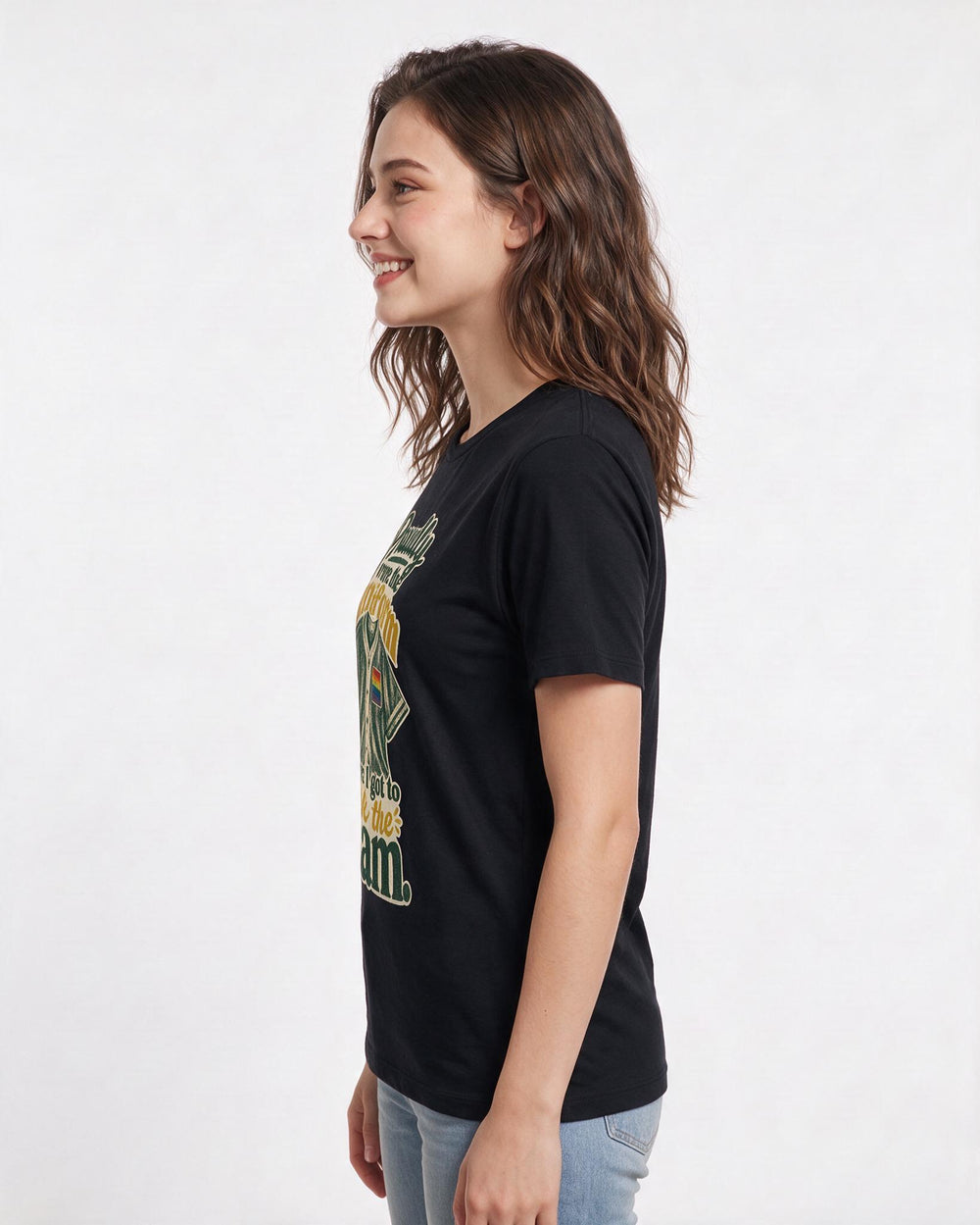 Pride Black T-Shirt for Women – Everyday Expression Graphic Tee product image 2