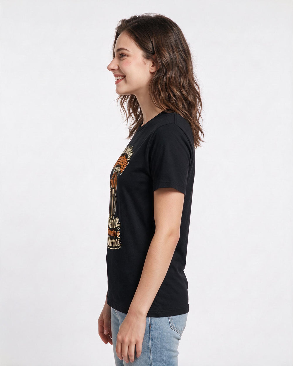 Hunting Black T-Shirt for Women – Everyday Expression Graphic Tee product image 2