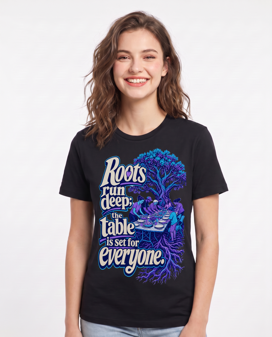 Patriotic Black T-Shirt for Women – Everyday Expression Graphic Tee product image 3