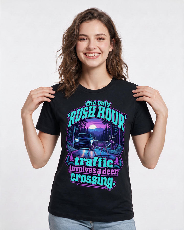 Hunting Black T-Shirt for Women – Everyday Expression Graphic Tee product image 1