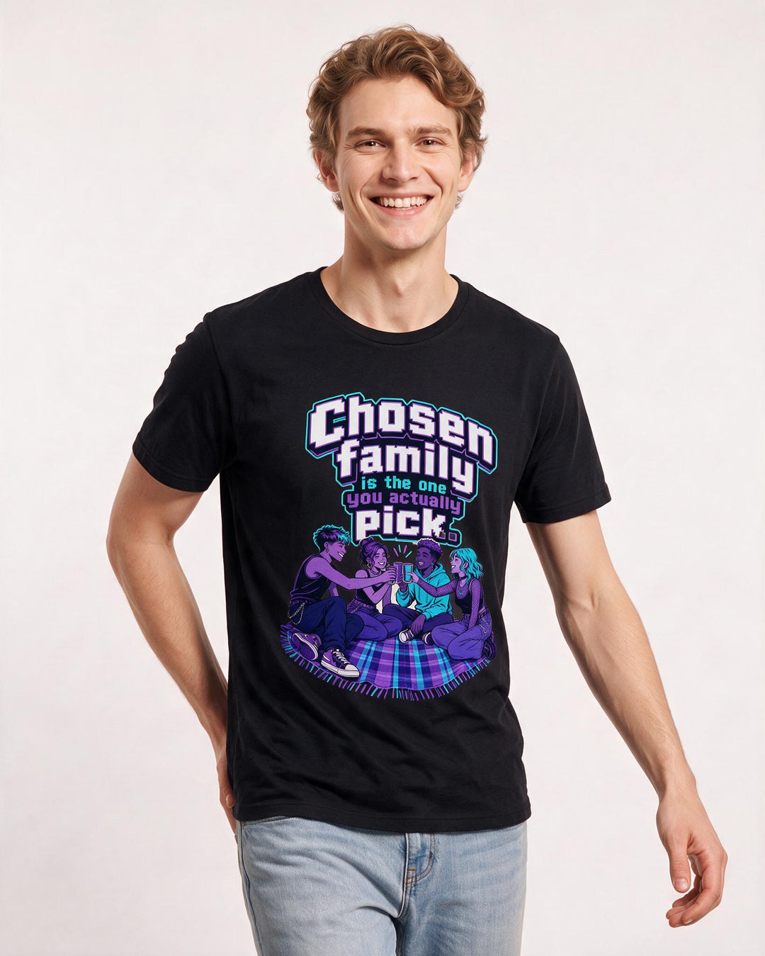 Pride Black T-Shirt for Men – Everyday Expression Graphic Tee product image 1