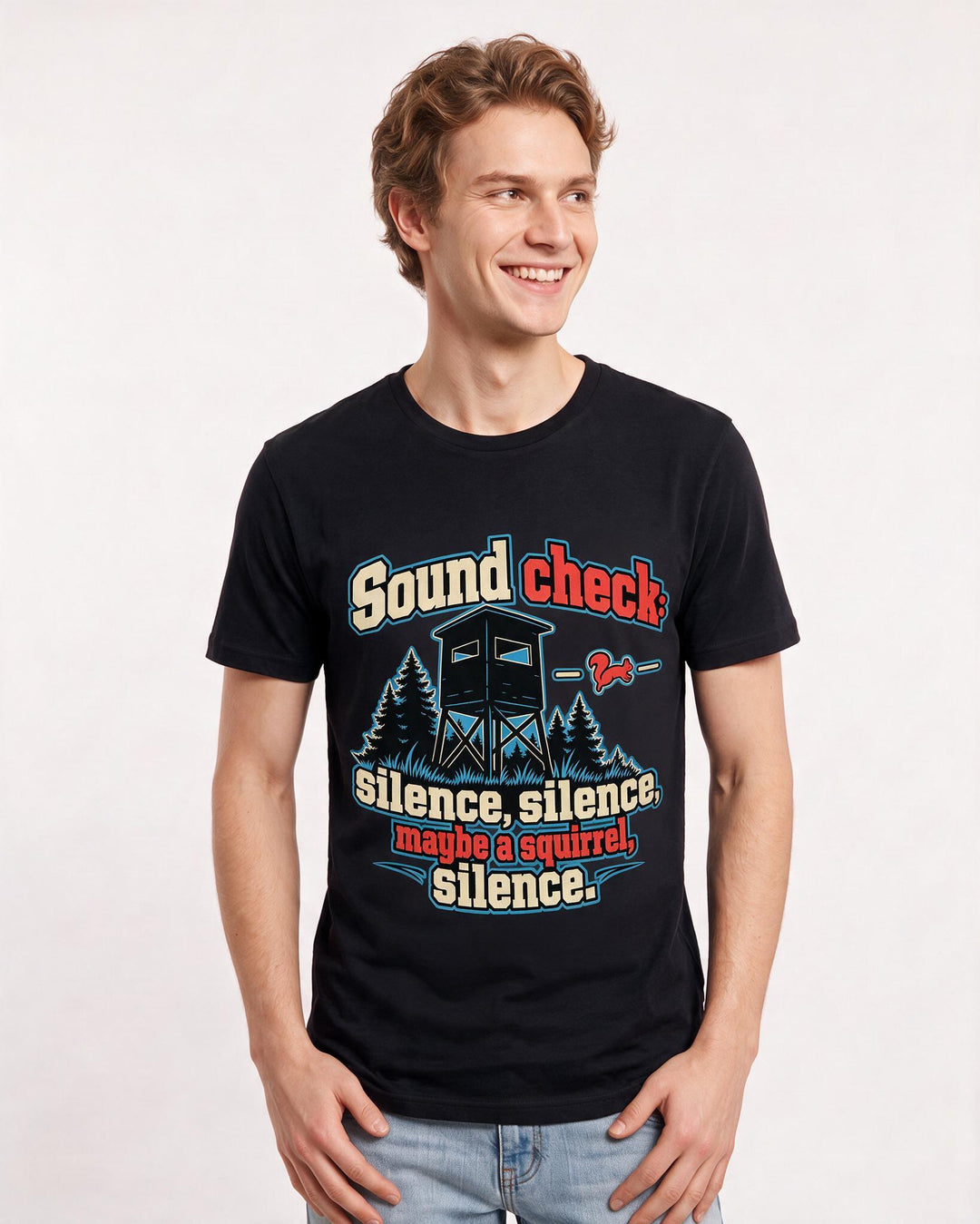 Hunting Black T-Shirt for Men – Everyday Expression Graphic Tee product image 1