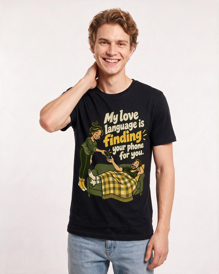 Mom Black T-Shirt for Men – Everyday Expression Graphic Tee product image 1