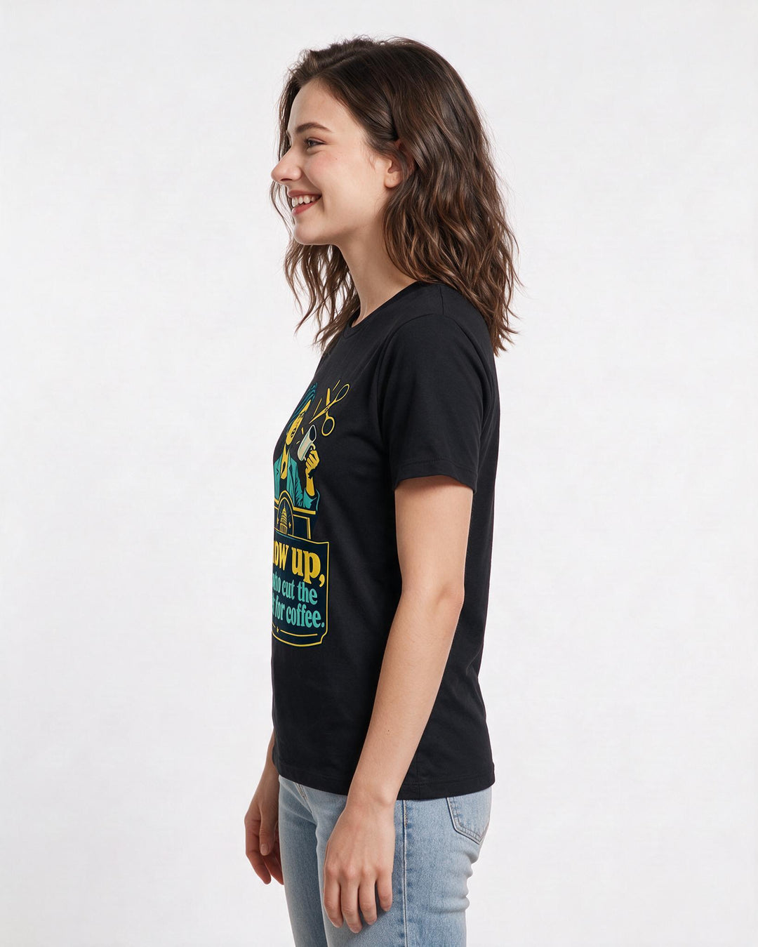 Political Statement Black T-Shirt for Women – Everyday Expression Graphic Tee product image 2