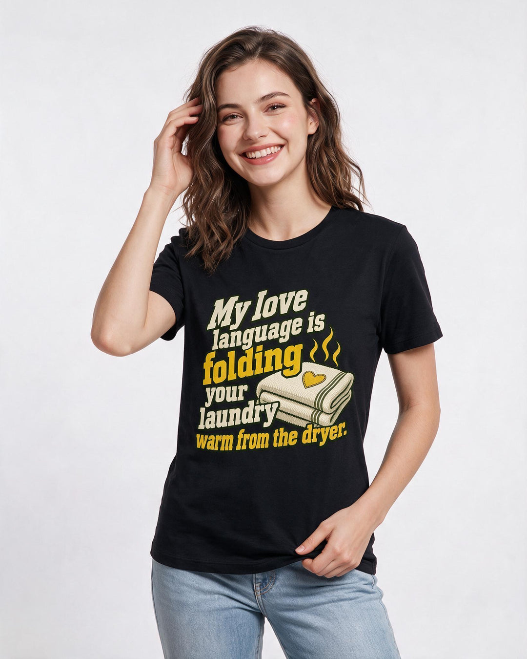 Grandparent Black T-Shirt for Women – Everyday Expression Graphic Tee product image 1