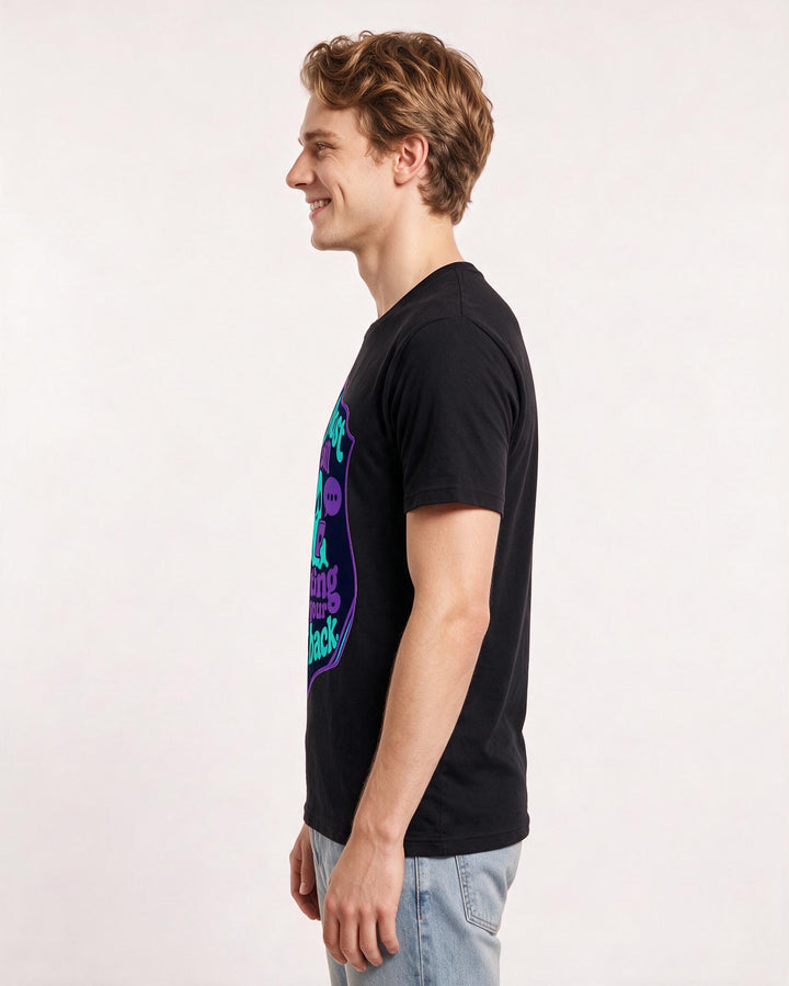 Halloween Men's Black T-Shirt - My ghost is still waiting for your product image 2