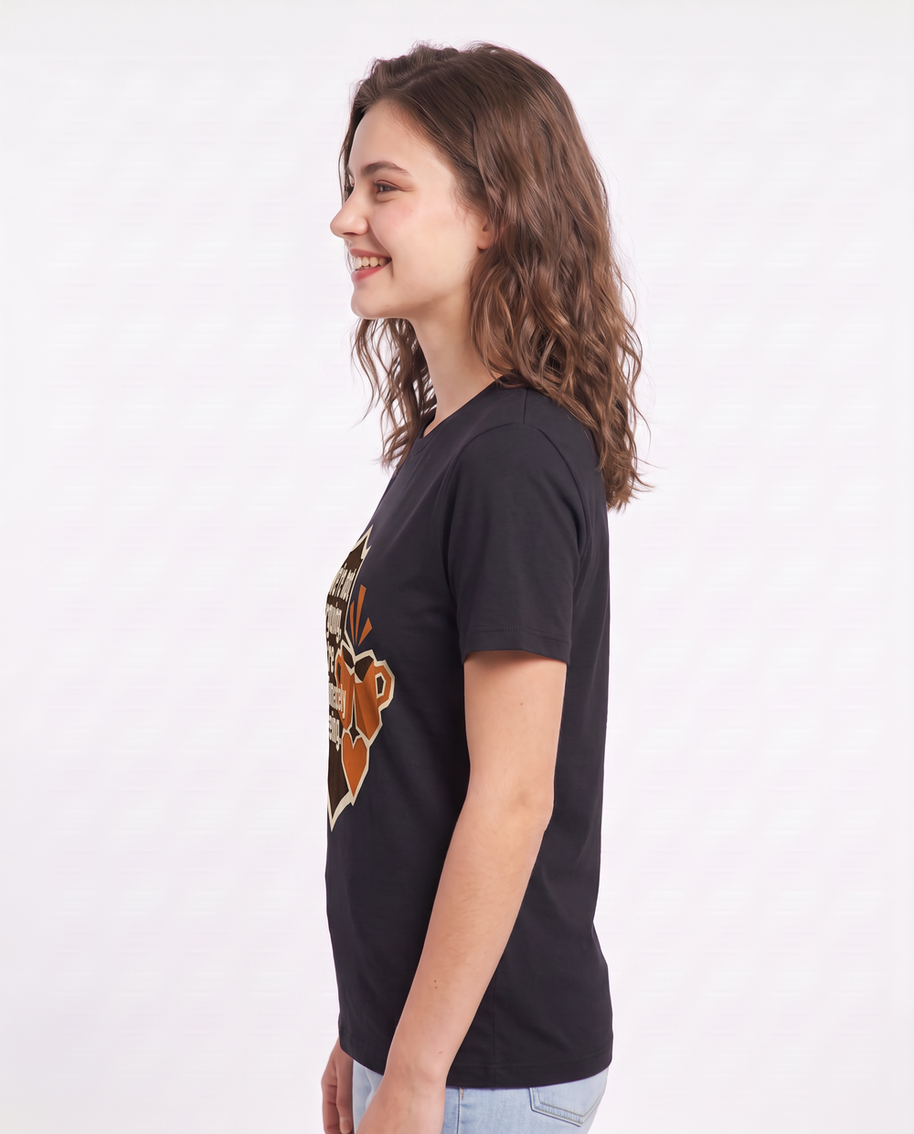 Couples Women's Black T-Shirt - We're not arguing, we're passionately product image 2