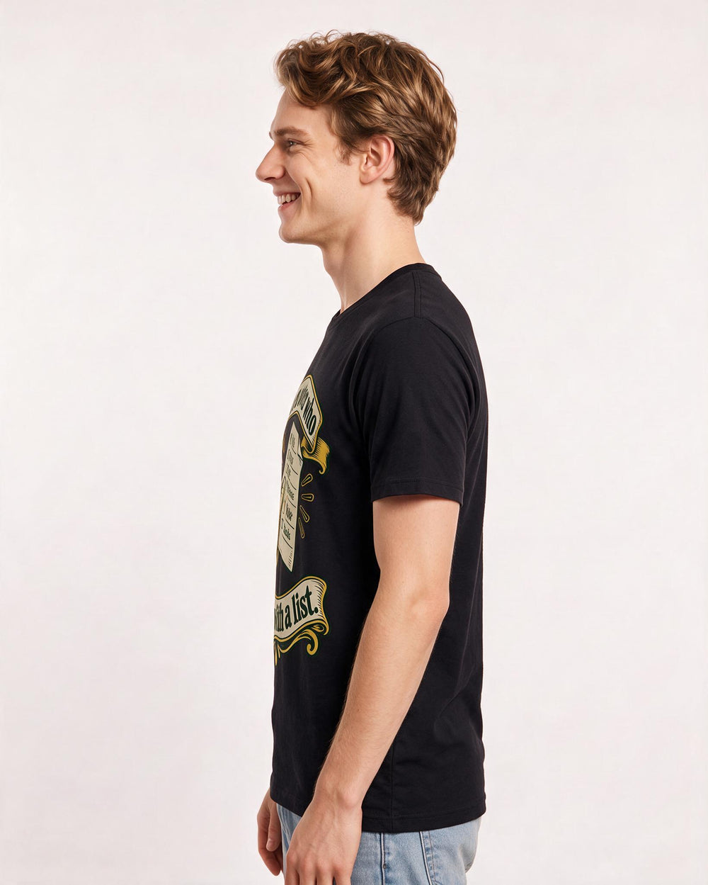 Political Statement Black T-Shirt for Men – Everyday Expression Graphic Tee product image 2