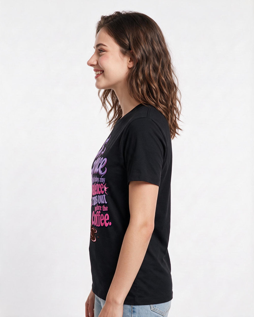 Christian Faith Black T-Shirt for Women – Everyday Expression Graphic Tee product image 2