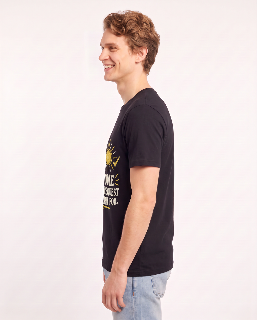 I’M THE ONE YOUR PRAYER REQUEST TEXT WAS MEANT FOR. Men's Black T-Shirt product image 3