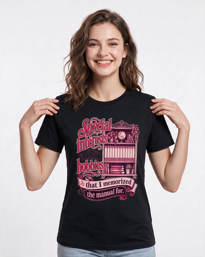 Neurodiversity Black T-Shirt for Women – Everyday Expression Graphic Tee product image 3