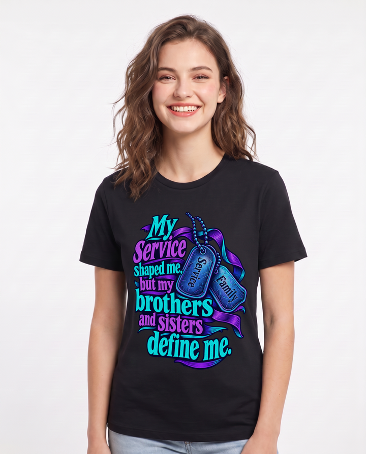 Veteran Black T-Shirt for Women – Everyday Expression Graphic Tee product image 3