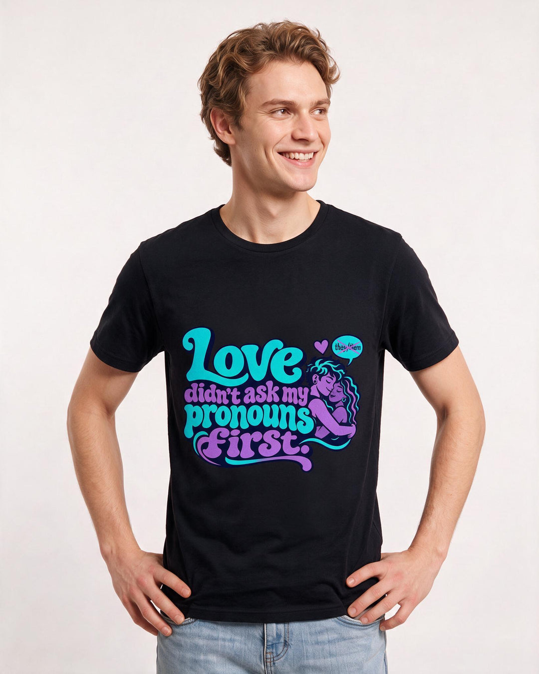 Pride Black T-Shirt for Men – Everyday Expression Graphic Tee product image 1