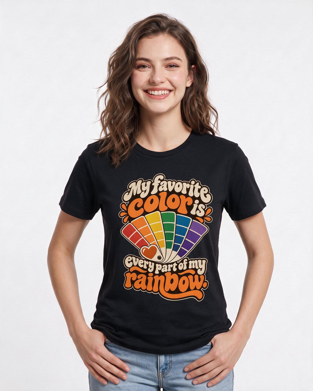 Pride Black T-Shirt for Women – Everyday Expression Graphic Tee product image 1