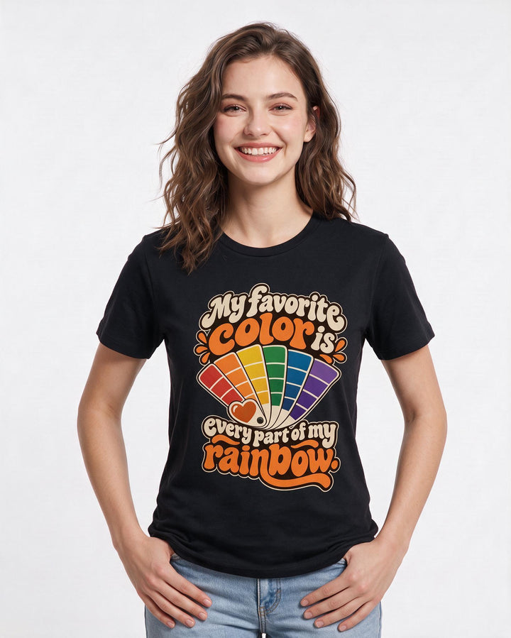 Pride Black T-Shirt for Women – Everyday Expression Graphic Tee product image 1