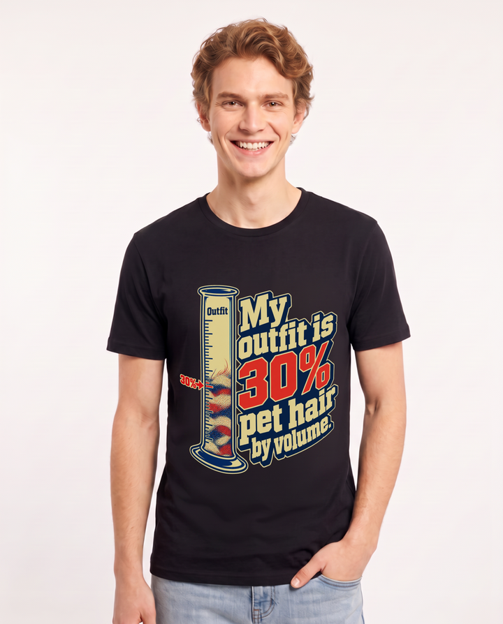 Cat Lover Black T-Shirt for Men – Everyday Expression Graphic Tee product image 3