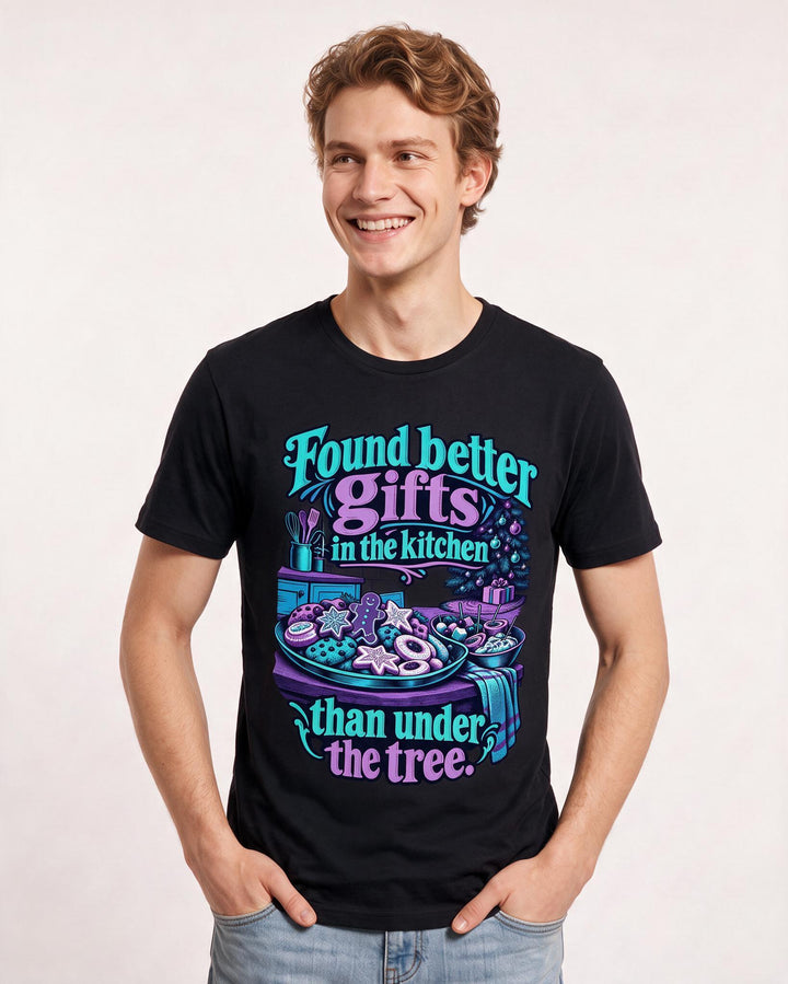 Christmas Black T-Shirt for Men – Holiday Theme Graphic Tee product image 1