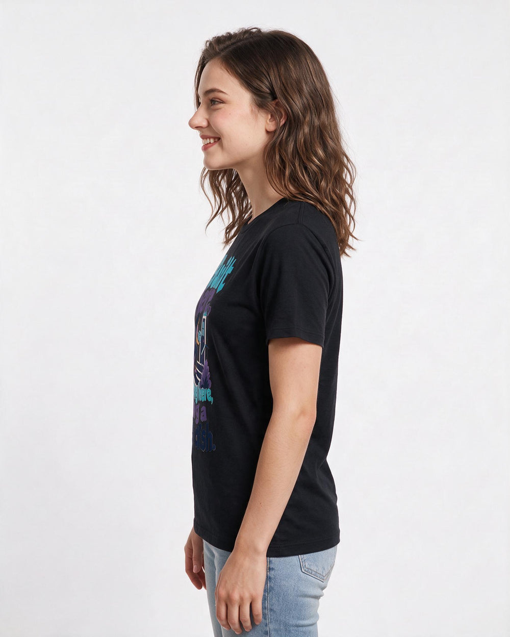 Patriotic Black T-Shirt for Women – Everyday Expression Graphic Tee product image 2