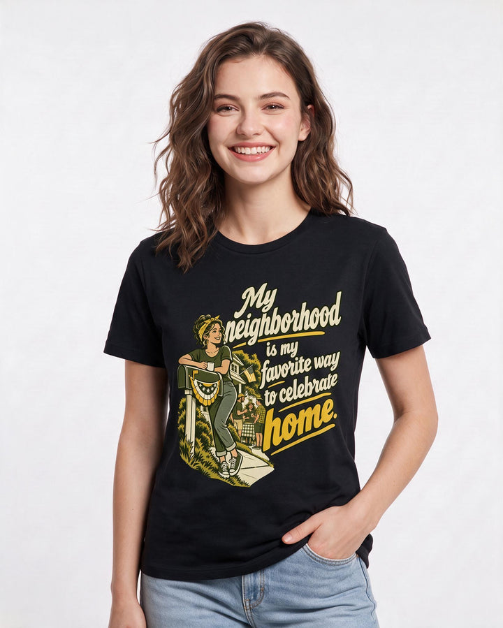 Patriotic Black T-Shirt for Women – Everyday Expression Graphic Tee product image 1