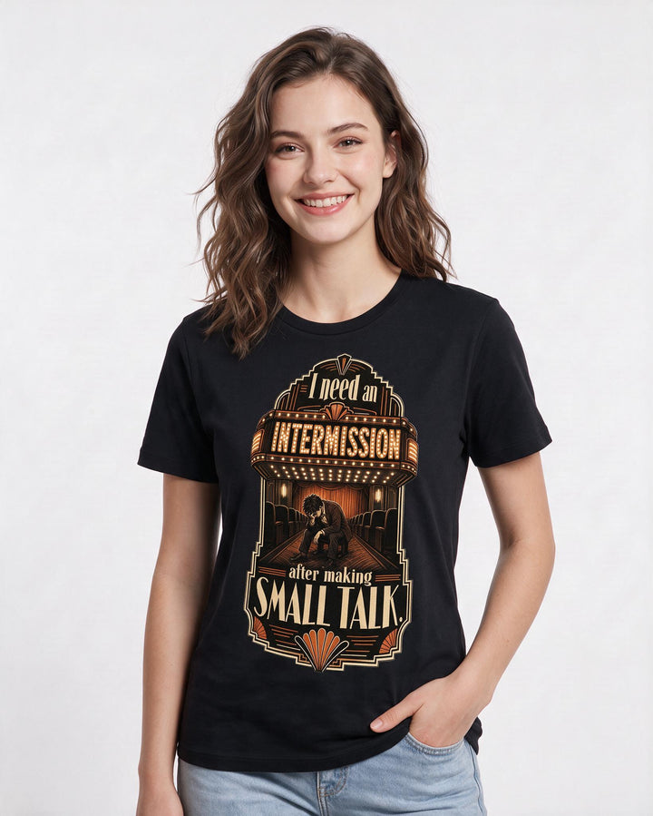 Meme Black T-Shirt for Women – Everyday Expression Graphic Tee product image 1