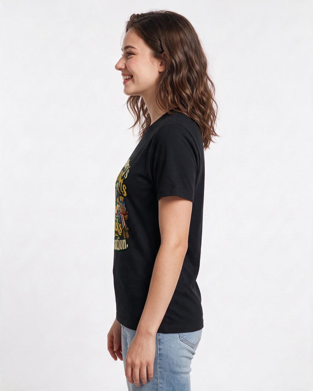 Patriotic Black T-Shirt for Women – Everyday Expression Graphic Tee product image 2