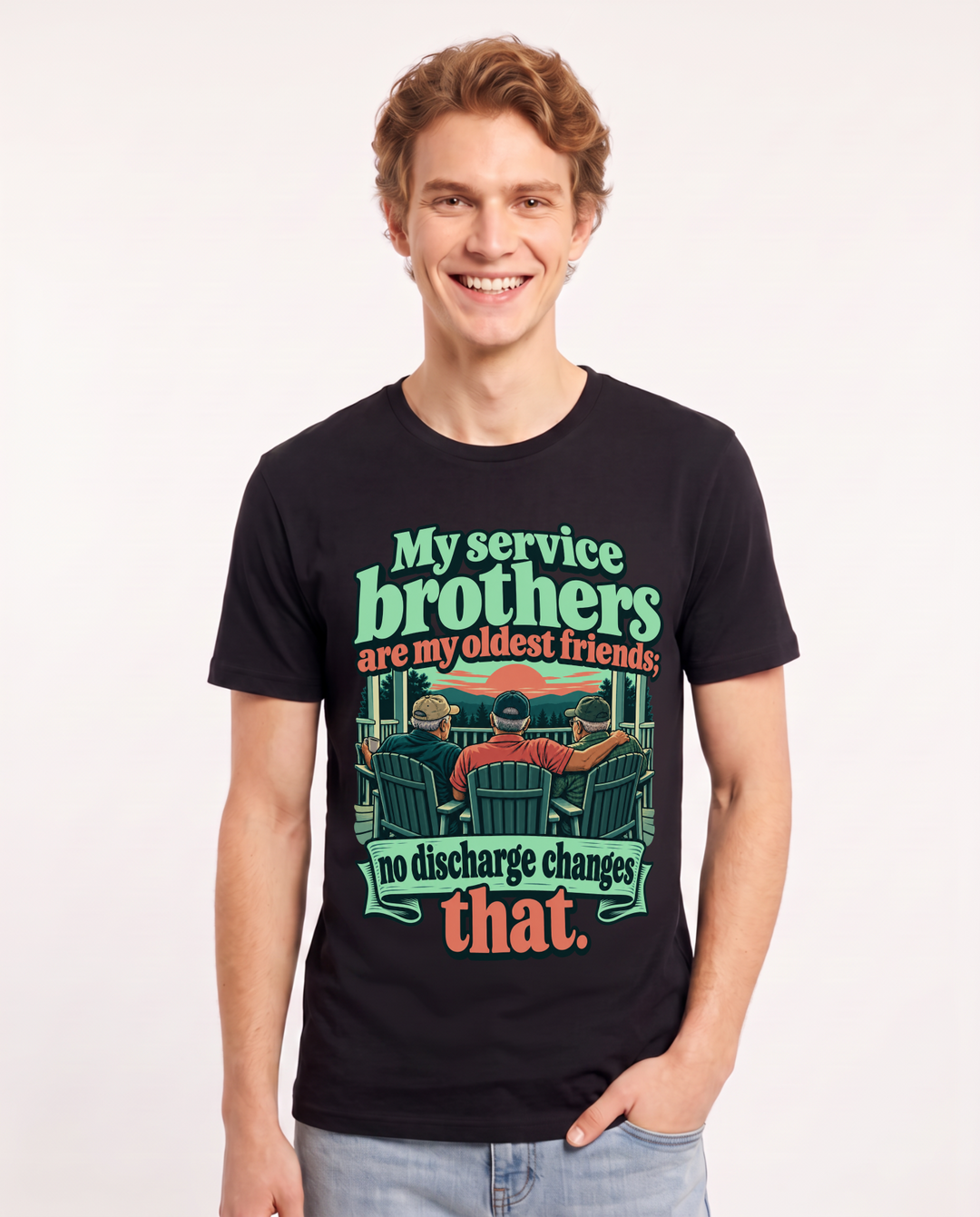 Veteran Black T-Shirt for Men – Everyday Expression Graphic Tee product image 3