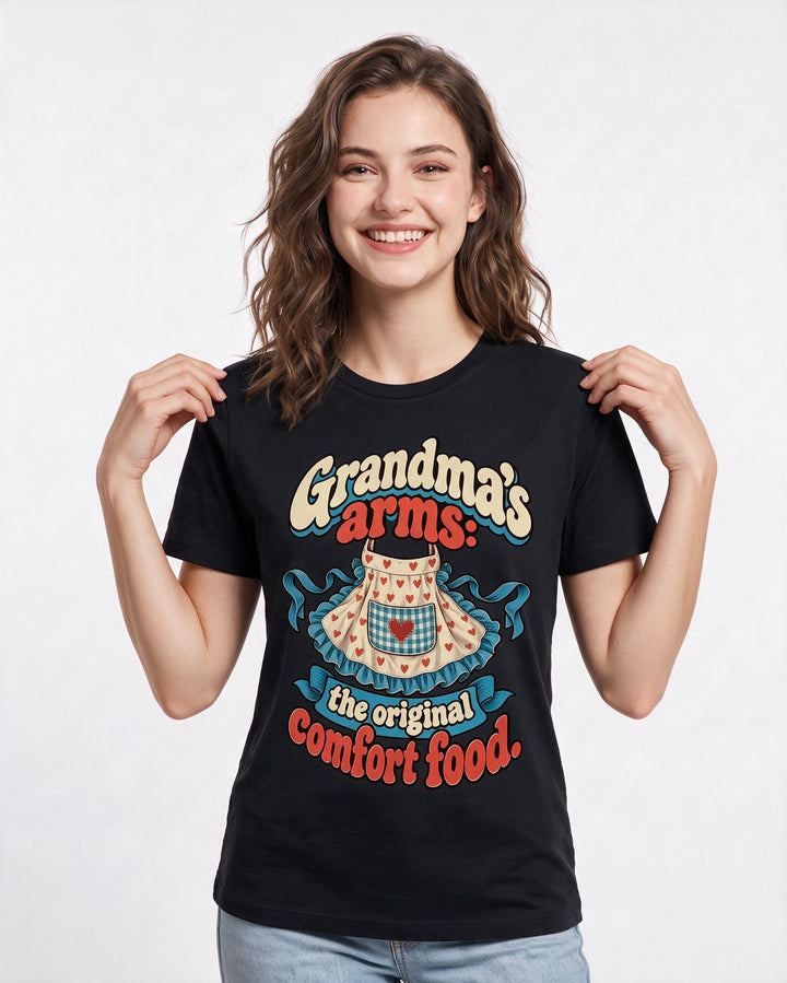 Grandparent Black T-Shirt for Women – Everyday Expression Graphic Tee product image 1