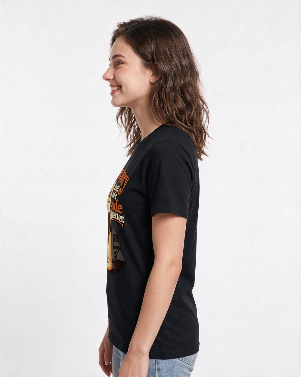 Pride Black T-Shirt for Women – Everyday Expression Graphic Tee product image 2