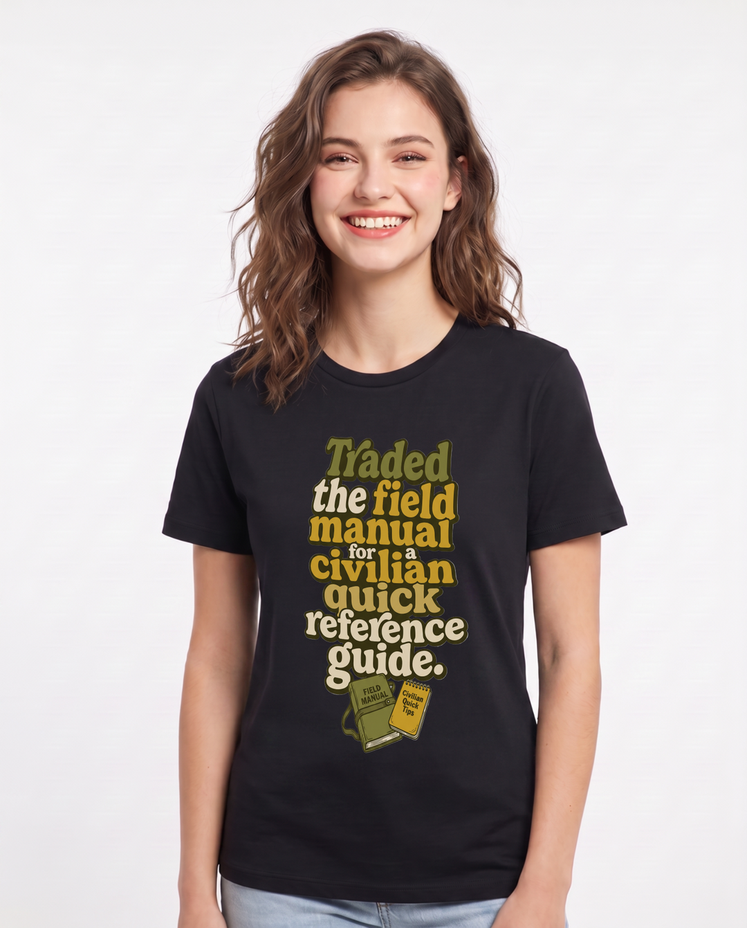 Veteran Black T-Shirt for Women – Everyday Expression Graphic Tee product image 3
