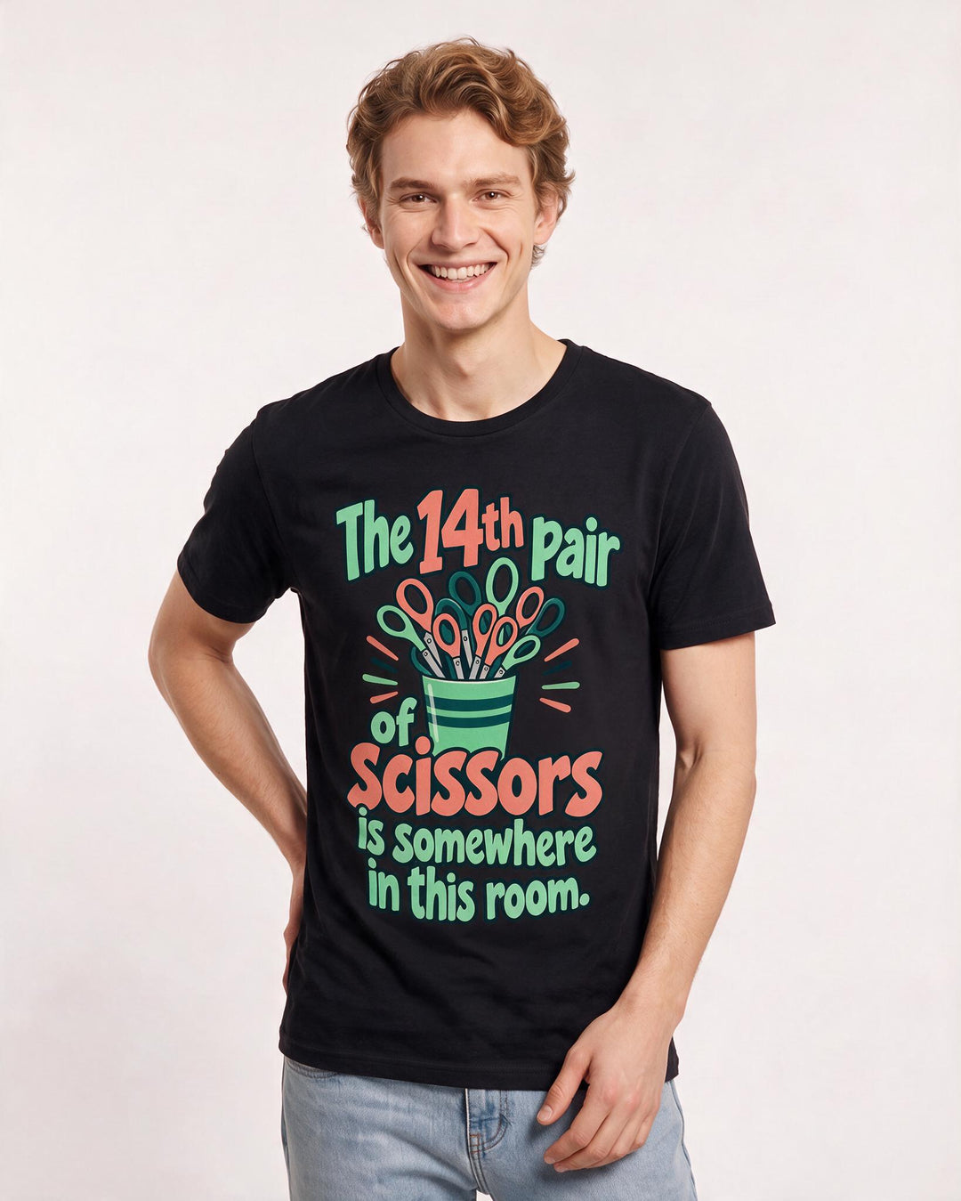 Teacher Black T-Shirt for Men – Everyday Expression Graphic Tee product image 1