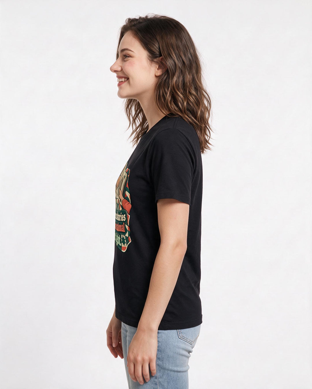 Patriotic Black T-Shirt for Women – Everyday Expression Graphic Tee product image 2