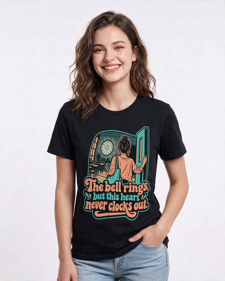 Teacher Black T-Shirt for Women – Everyday Expression Graphic Tee product image 1
