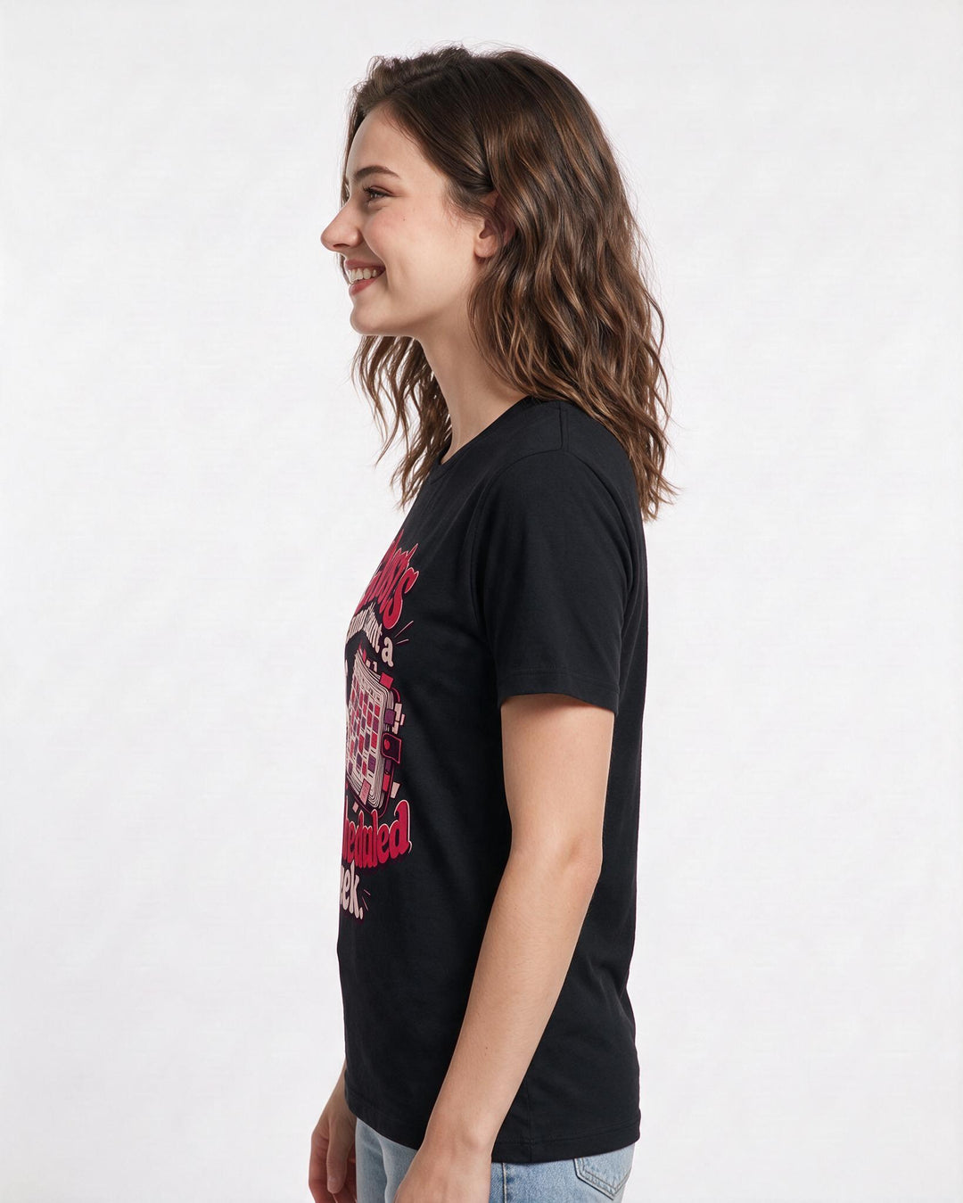 Halloween Black T-Shirt for Women – Halloween Theme Graphic Tee product image 2
