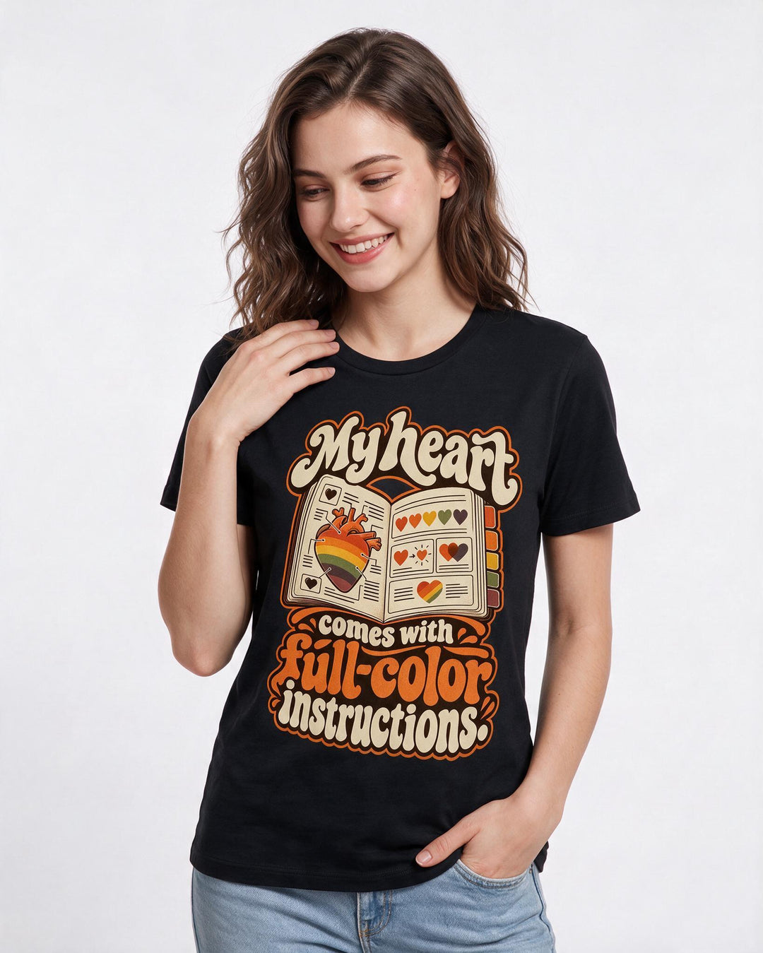 Pride Black T-Shirt for Women – Everyday Expression Graphic Tee product image 1