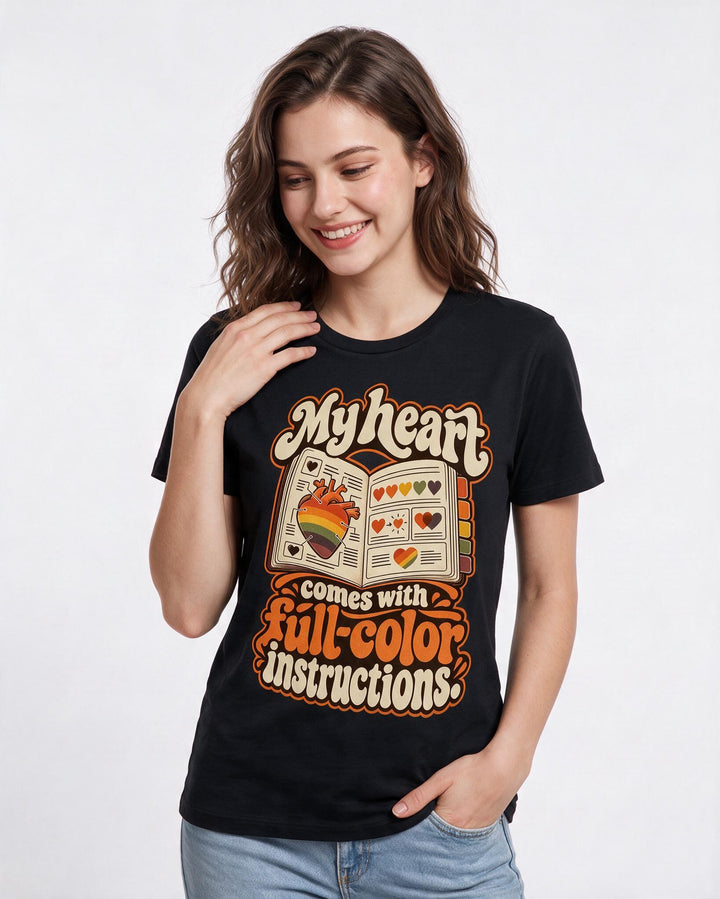 Pride Black T-Shirt for Women – Everyday Expression Graphic Tee product image 1