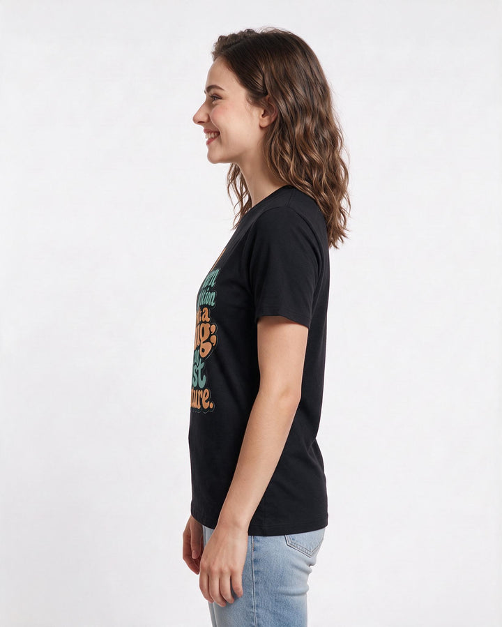 Neurodiversity Black T-Shirt for Women – Everyday Expression Graphic Tee product image 2