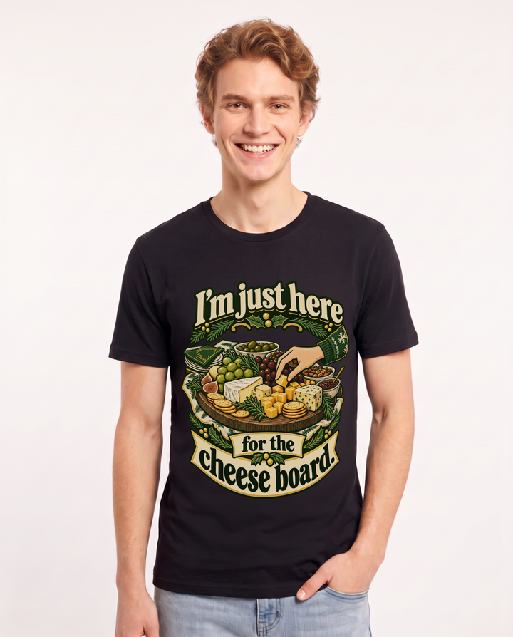 Christmas Black T-Shirt for Men – Holiday Theme Graphic Tee product image 3