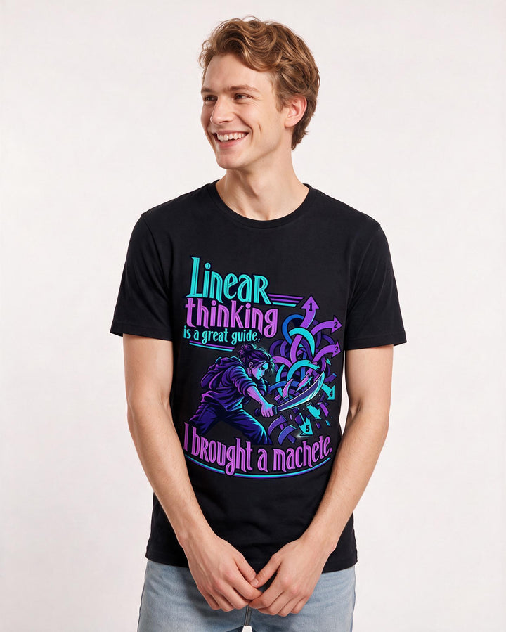 Neurodiversity Black T-Shirt for Men – Everyday Expression Graphic Tee product image 1