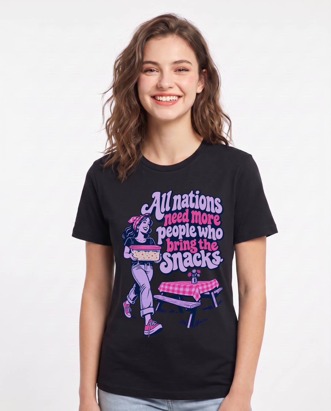 Patriotic Black T-Shirt for Women – Everyday Expression Graphic Tee product image 3
