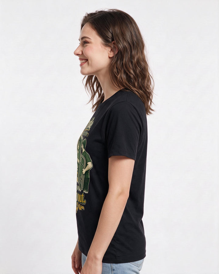 Patriotic Black T-Shirt for Women – Everyday Expression Graphic Tee product image 2