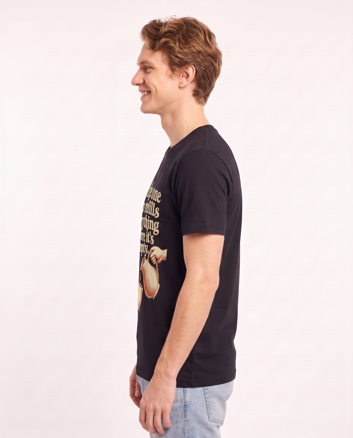 I'm the one who refills everything before it's empty. Men's Black T-Shirt product image 3