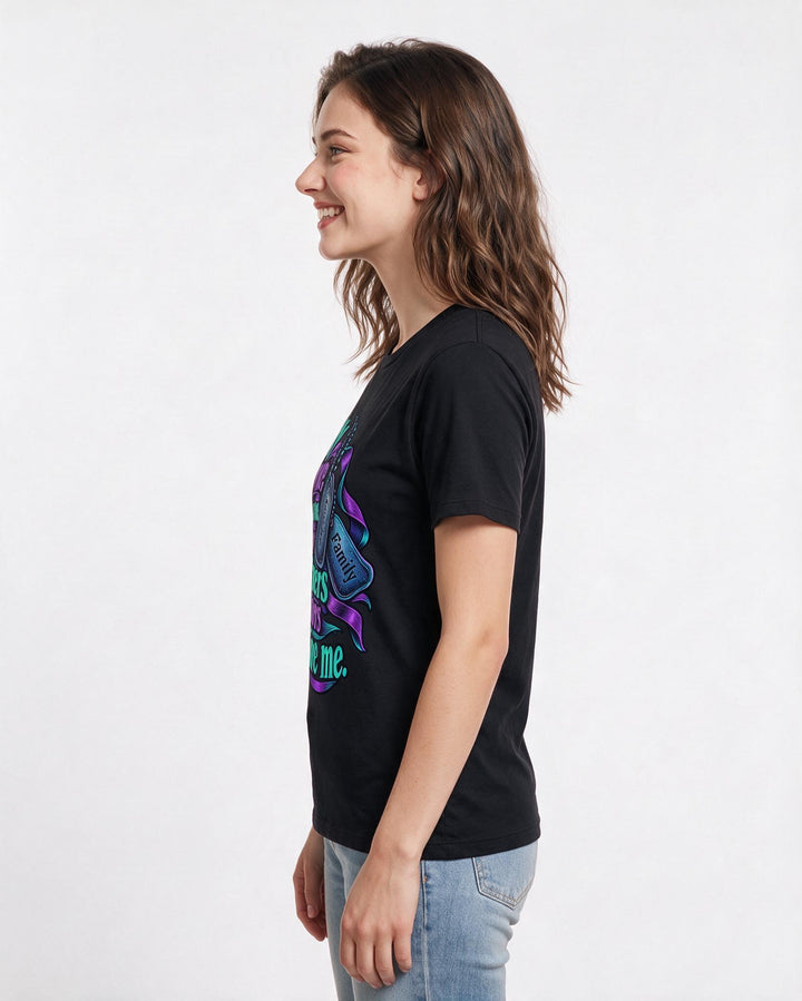 Veteran Black T-Shirt for Women – Everyday Expression Graphic Tee product image 2