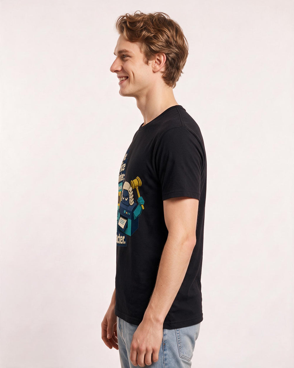 Meme Black T-Shirt for Men – Everyday Expression Graphic Tee product image 2