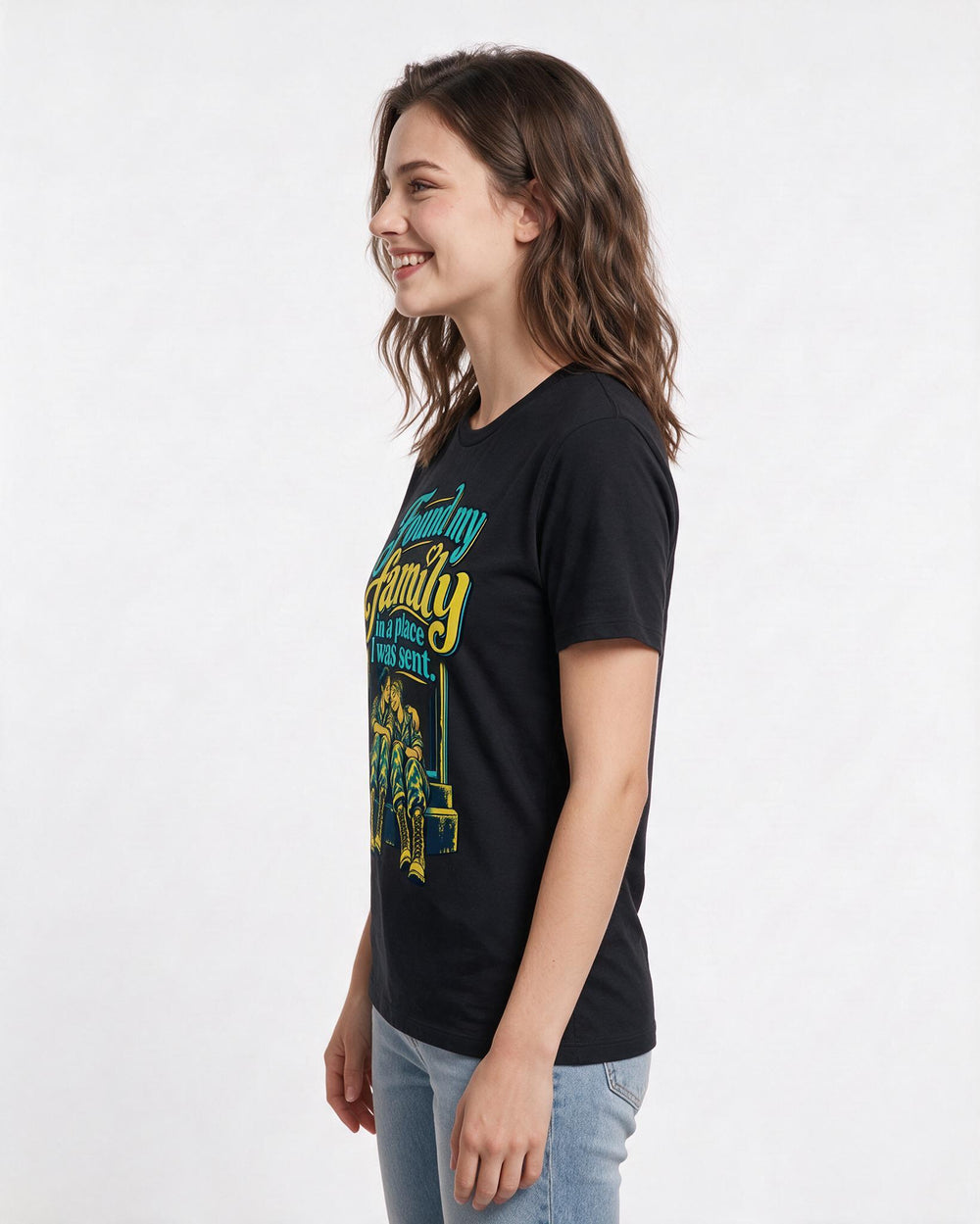Veteran Black T-Shirt for Women – Everyday Expression Graphic Tee product image 2