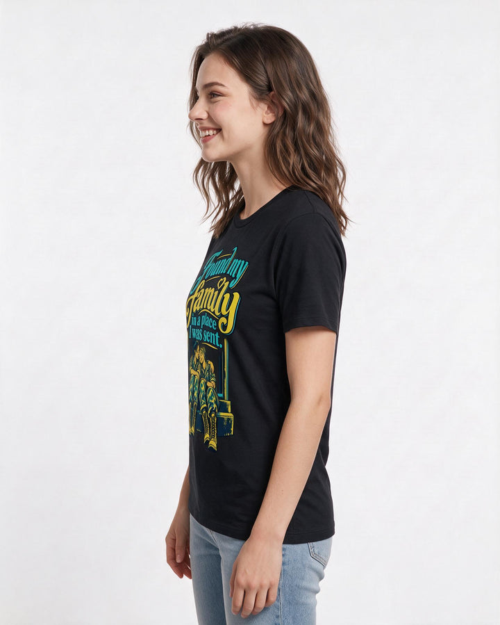 Veteran Black T-Shirt for Women – Everyday Expression Graphic Tee product image 2
