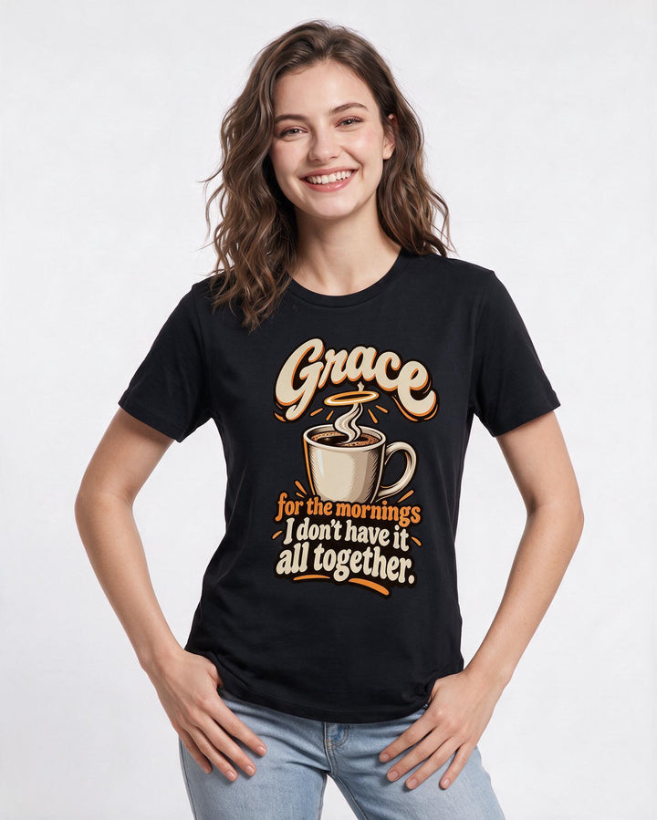 Christian Faith Black T-Shirt for Women – Everyday Expression Graphic Tee product image 1