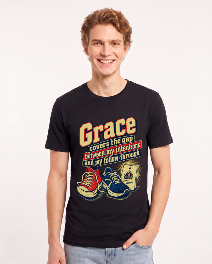 Christian Faith Black T-Shirt for Men – Everyday Expression Graphic Tee product image 3