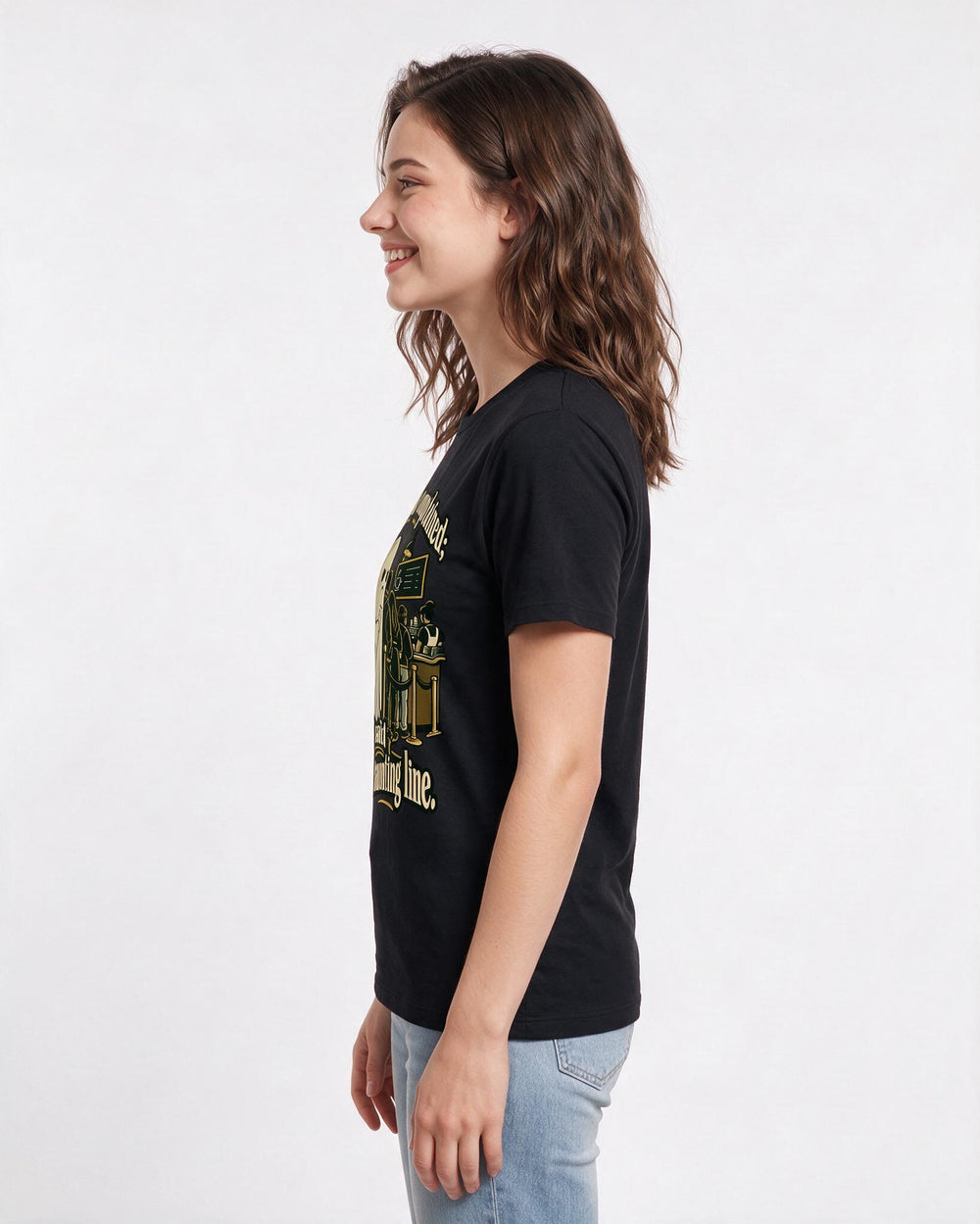 Halloween Black T-Shirt for Women – Halloween Theme Graphic Tee product image 2