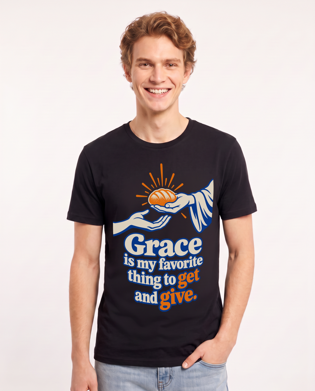 Christian Faith Black T-Shirt for Men – Everyday Expression Graphic Tee product image 3